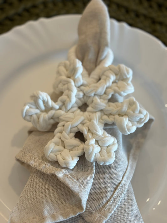 Porta guardanapo floco de neve